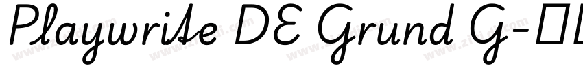 Playwrite DE Grund G字体转换